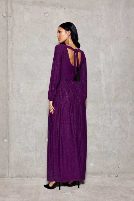Tiffany - glitter maxi dress with long sleeves BIS  