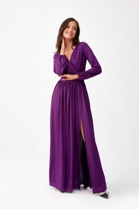 Tiffany - glitter maxi dress with long sleeves BIS  