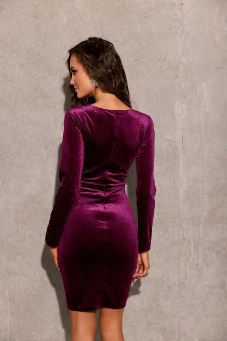 Vivien - velvet mini dress with glitter BIS  