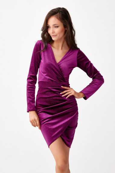 Vivien - velvet mini dress with glitter BIS  