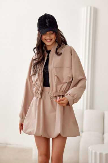 Paula - short bomber jacket with large pockets BEZ  