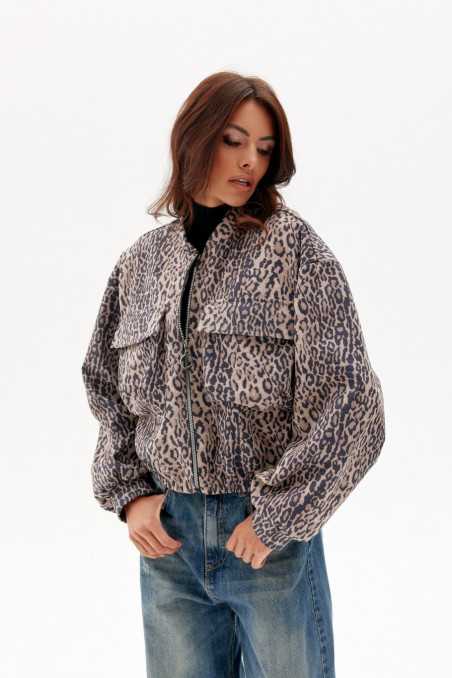 Rita - bomber jacket with flap pockets I05  