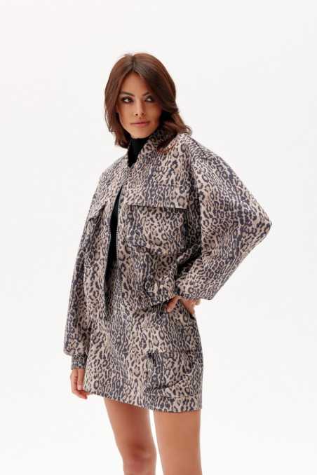 Rita - bomber jacket with flap pockets I05  