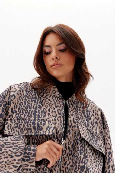 Rita - bomber jacket with flap pockets I05  