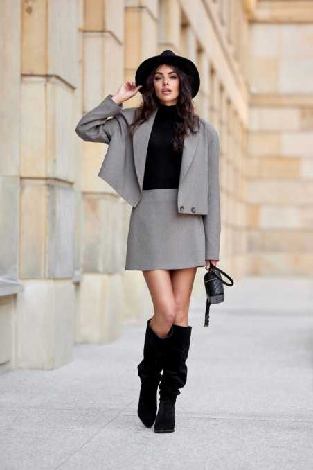 Lille - plain mini skirt  CAP  