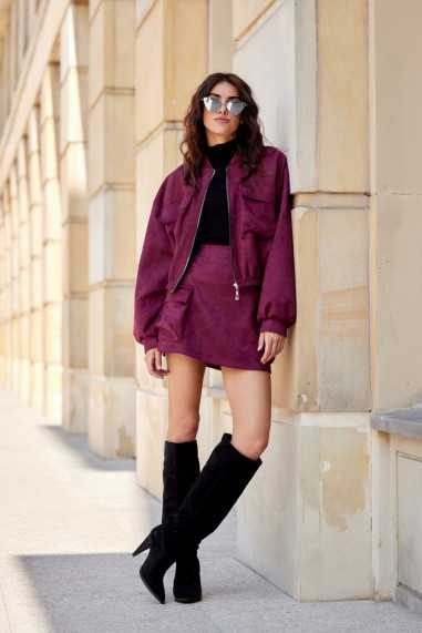 Taormina - mini skirt with cargo pockets BOR  