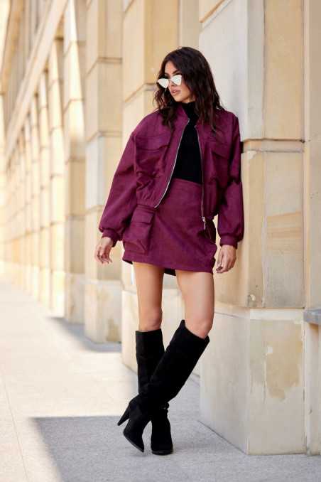 Taormina - mini skirt with cargo pockets BOR  