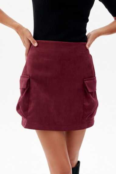Taormina - mini skirt with cargo pockets BOR  