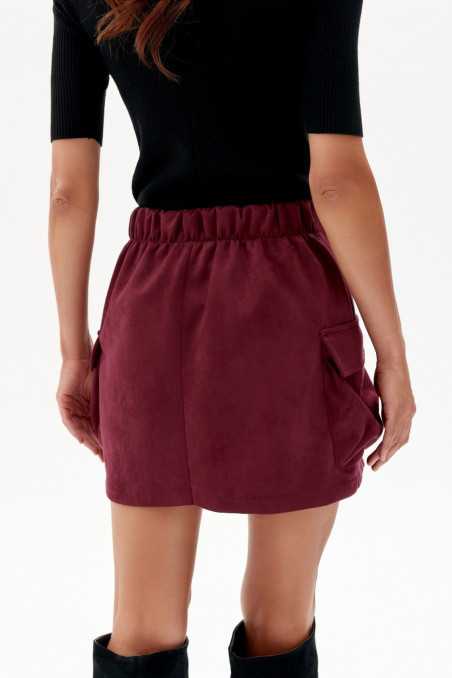 Taormina - mini skirt with cargo pockets BOR  