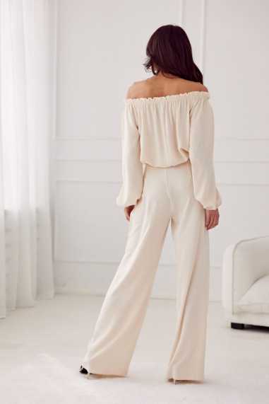 Alaya - long trousers with high waist and pockets AMA  