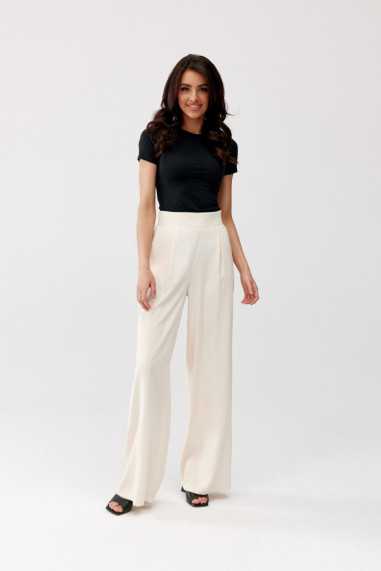 Alaya - long trousers with high waist and pockets AMA  