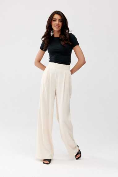 Alaya - long trousers with high waist and pockets AMA  