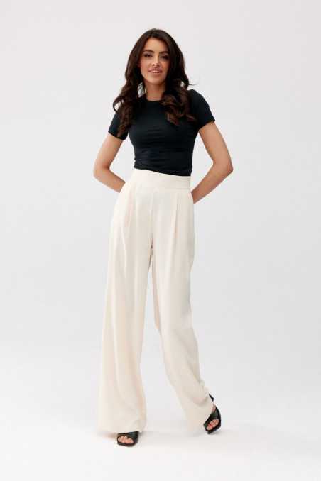 Alaya - long trousers with high waist and pockets AMA  