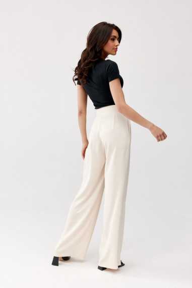Alaya - long trousers with high waist and pockets AMA  