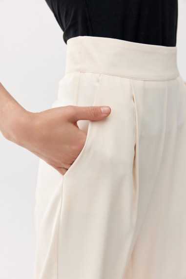 Alaya - long trousers with high waist and pockets AMA  