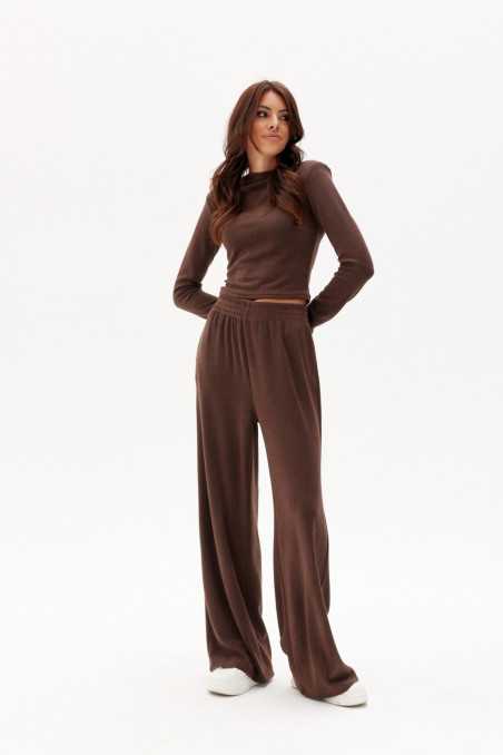 Harper - knitted trousers with wide legs BRA  