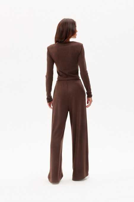 Harper - knitted trousers with wide legs BRA  