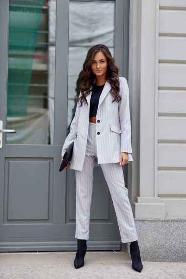 Madison - classic women's striped trousers SZJ  
