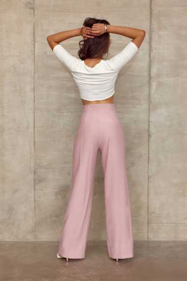 Wide women's high waist trousers ROZ  