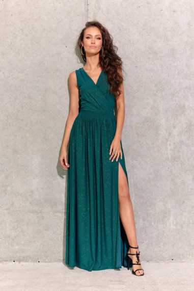 Cheryl - glitter maxi dress with tie at the back AMA  