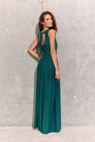 Cheryl - glitter maxi dress with tie at the back AMA  