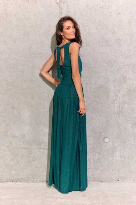 Cheryl - glitter maxi dress with tie at the back AMA  