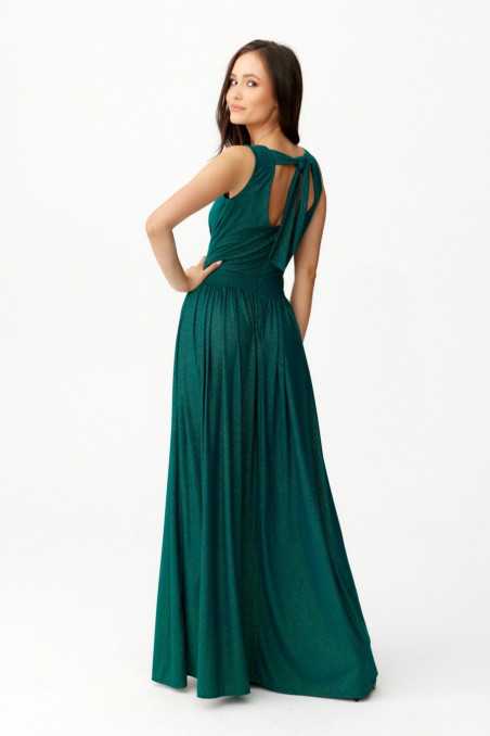Cheryl - glitter maxi dress with tie at the back AMA  