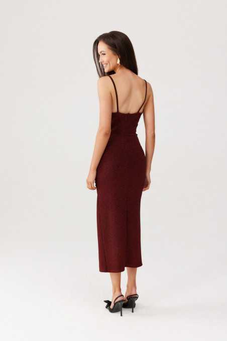 Holly - brocade midi dress with rose embellishment CBO  