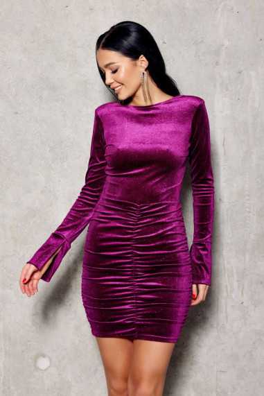 Indy - velvet mini dress with glitter BIS  