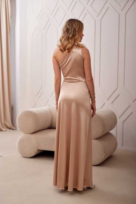 Inez - one shoulder satin maxi dress BEZ  