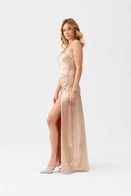 Inez - one shoulder satin maxi dress BEZ  