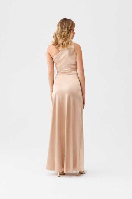 Inez - one shoulder satin maxi dress BEZ  