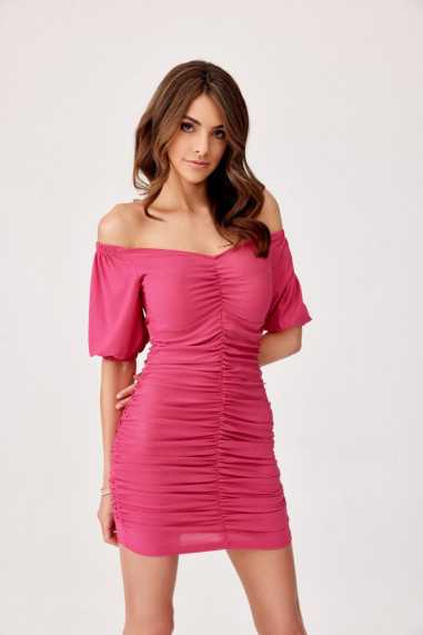Leonie - mini dress with ruffles and glitter AMA  