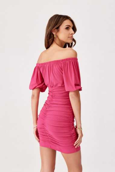 Leonie - mini dress with ruffles and glitter AMA  