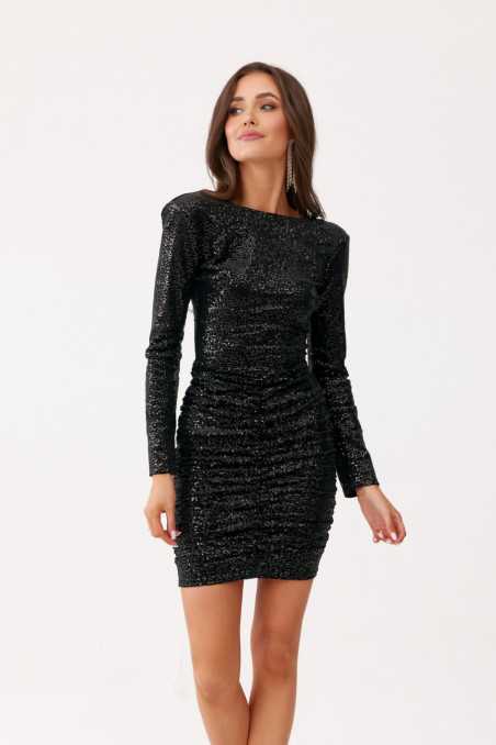 Lorin - sequin mini dress with shoulder pads CZA  
