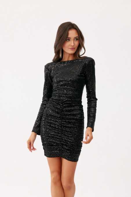 Lorin - sequin mini dress with shoulder pads CZA  