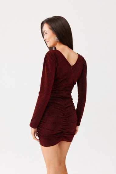 Maya - glitter mini dress with ruffles CBO  