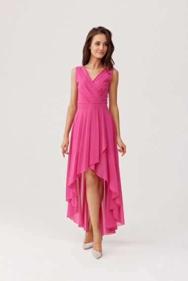 Nelly - asymmetrical dress with a foldover neckline AMA  