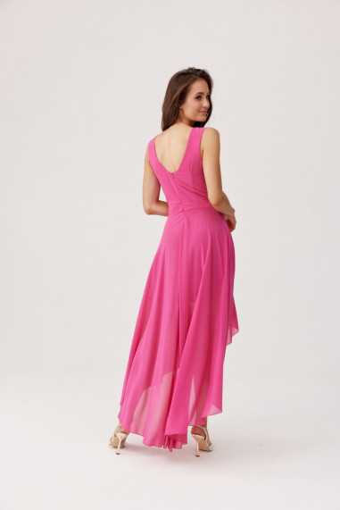 Nelly - asymmetrical dress with a foldover neckline AMA  
