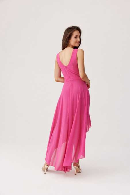 Nelly - asymmetrical dress with a foldover neckline AMA  