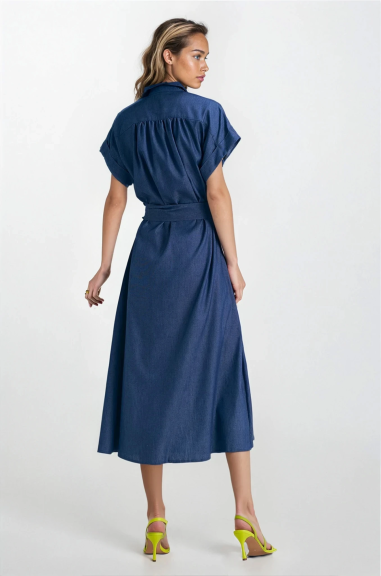 Robe en jean, coupe ample - denim - nife  