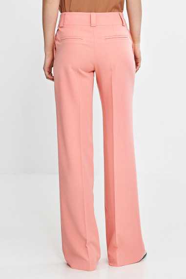 Pantalon à jambes larges et plis - saumon - nife  