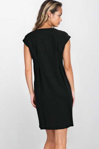 Robe ample en rayonne noire - nife  