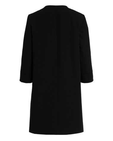 Veste longue noire sans fermeture - nife  