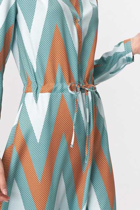 robe longue turquoise - nife  