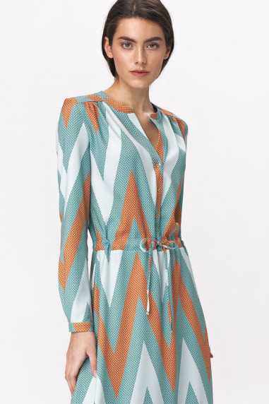 robe longue turquoise - nife  