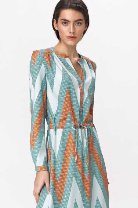 robe longue turquoise - nife  
