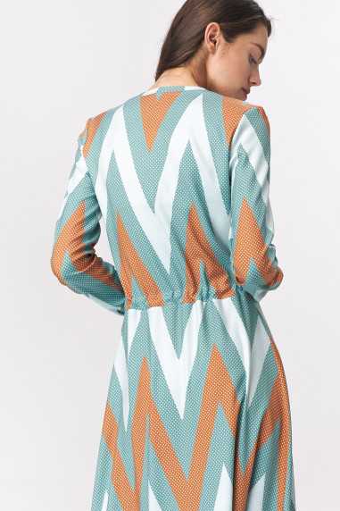 robe longue turquoise - nife  