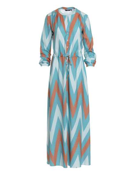 robe longue turquoise - nife  