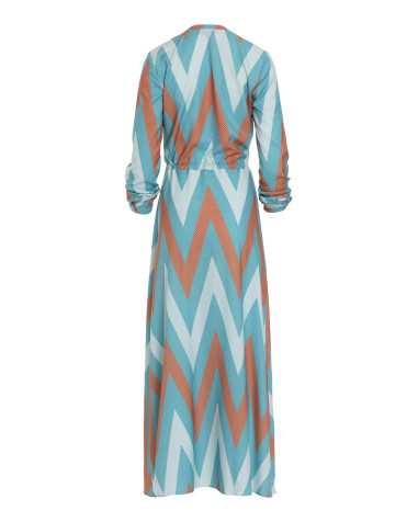 robe longue turquoise - nife  